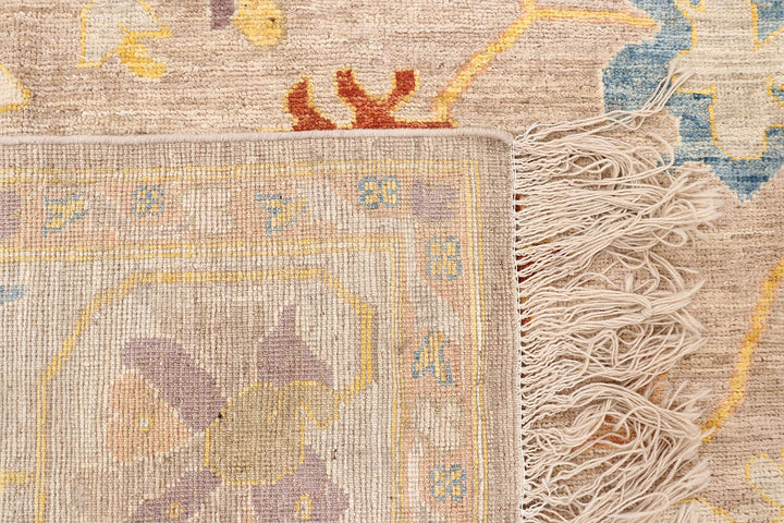 Bisque Oushak 9'  3" x 11'  10" - No. QA98776