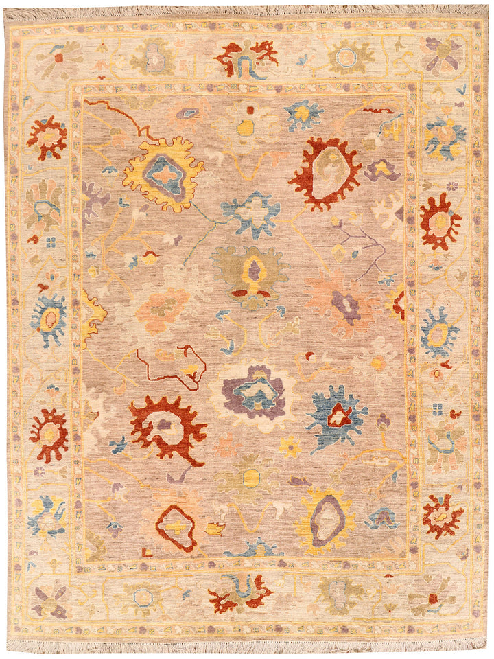 Bisque Oushak 9'  3" x 11'  10" - No. QA98776