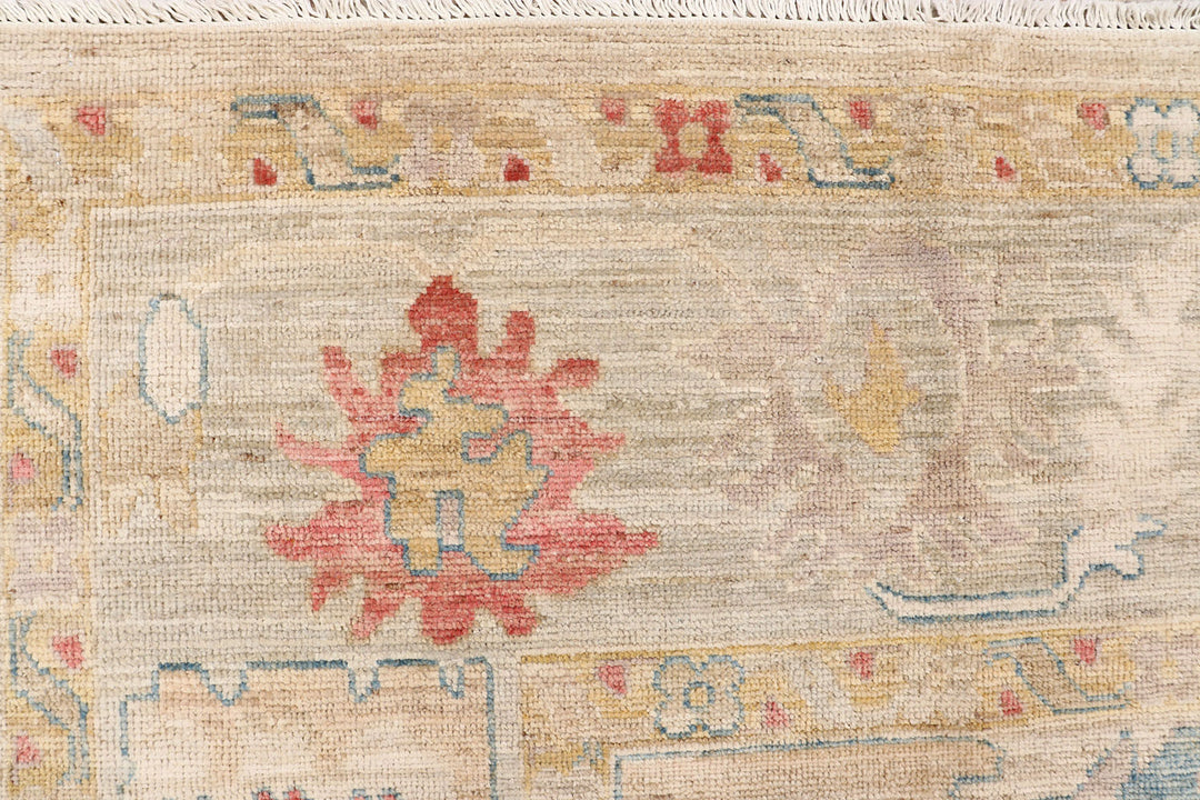 Tan Oushak 8'  11" x 11'  3" - No. QA80654