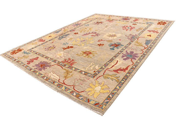 Tan Oushak 8'  11" x 11'  8" - No. QA45541