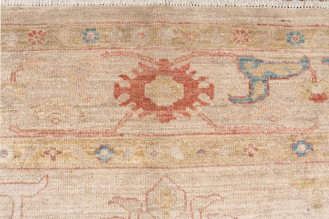 Bisque Oushak 9'  5" x 13'  10" - No. QA18214