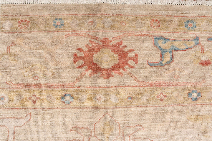 Bisque Oushak 9'  5" x 13'  10" - No. QA18214