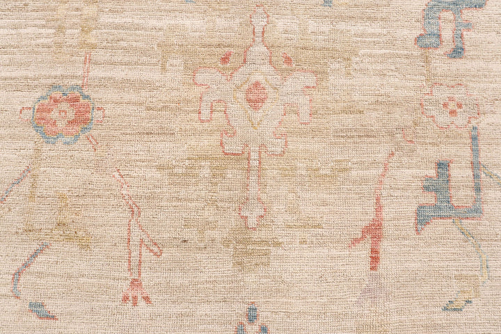 Bisque Oushak 9' 5 x 13' 10 - No. 73480