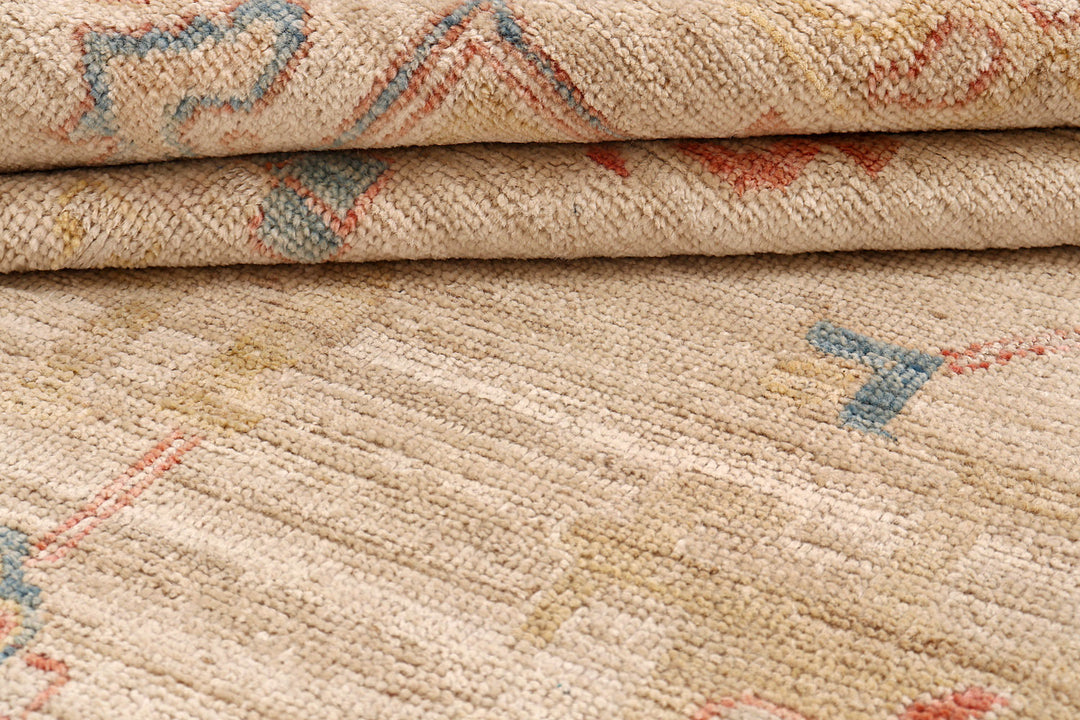 Bisque Oushak 9'  5" x 13'  10" - No. QA18214