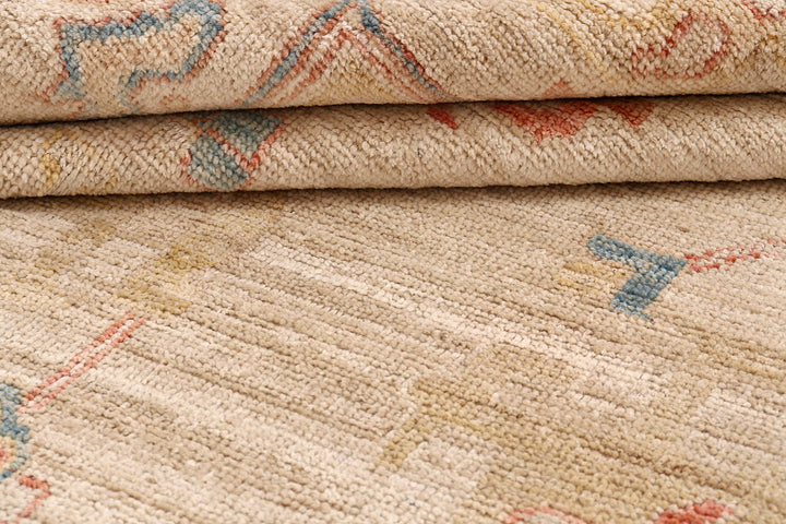 Bisque Oushak 9'  5" x 13'  10" - No. QA18214