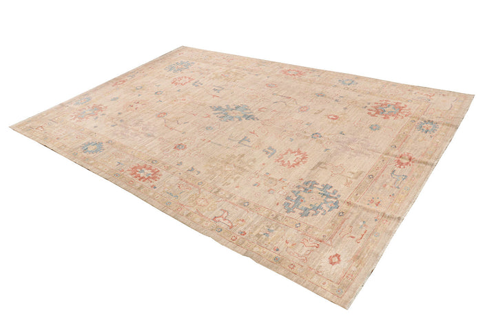 Bisque Oushak 9' 5 x 13' 10 - No. 73480