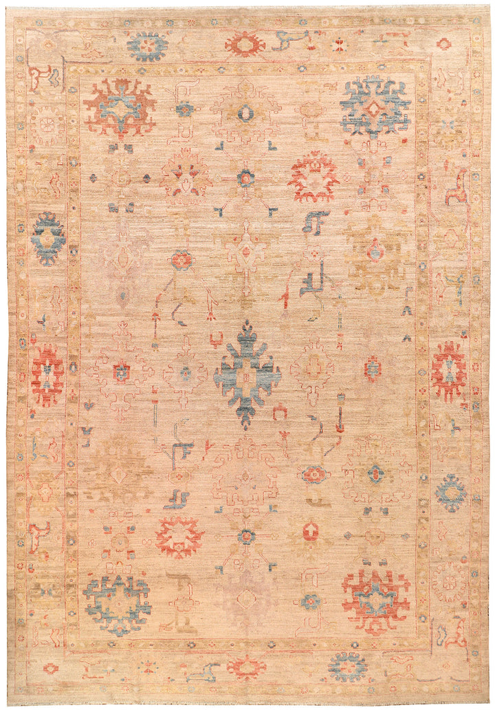 Bisque Oushak 9' 5 x 13' 10 - No. 73480