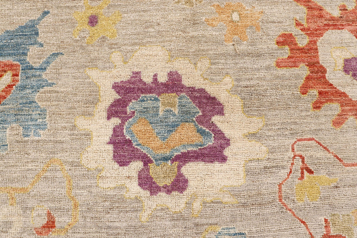 Tan Oushak 9'  x" 11'  11" - No. QA66312