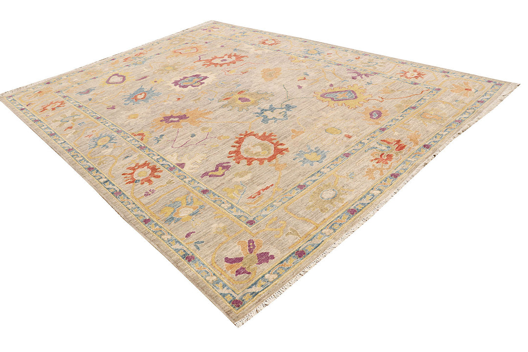 Tan Oushak 9'  x" 11'  11" - No. QA66312