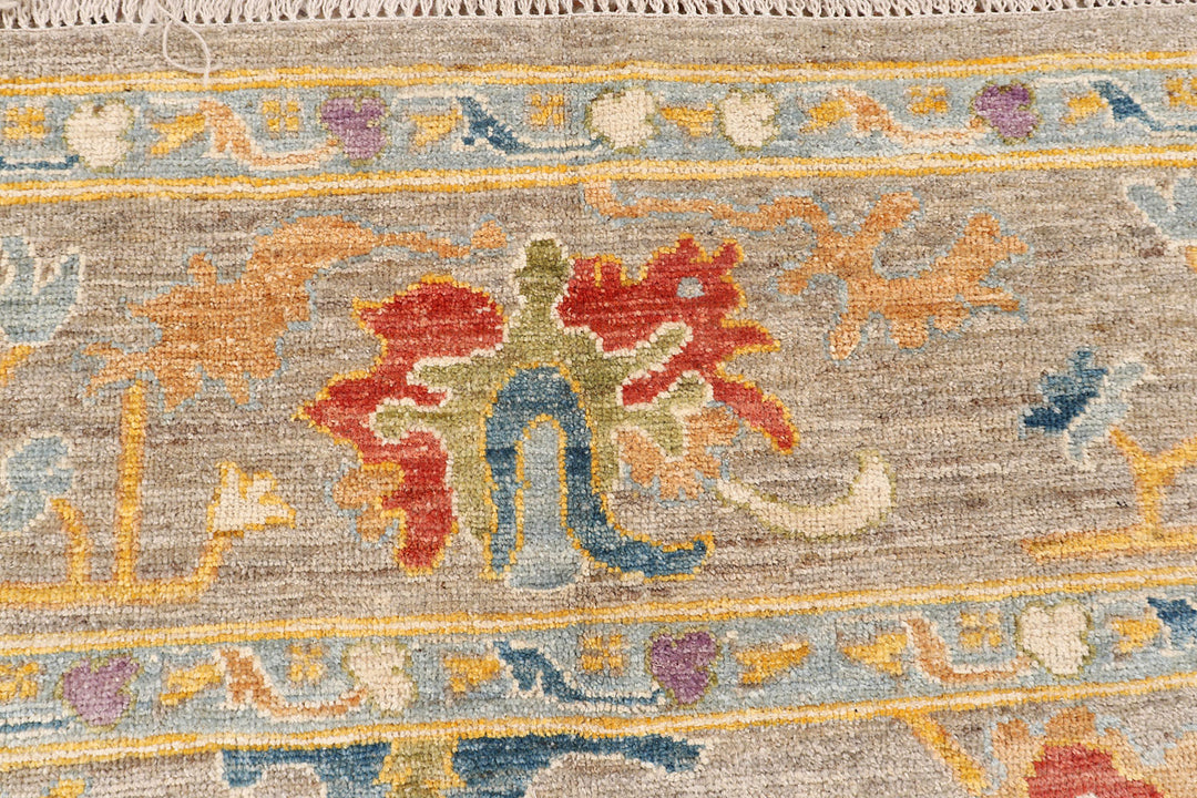 Tan Oushak 8'  2" x 9'  7" - No. QA33058