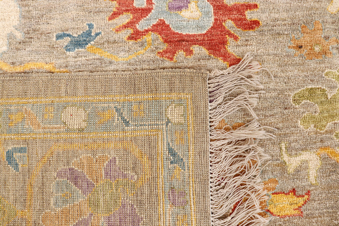 Tan Oushak 8'  2" x 9'  7" - No. QA33058