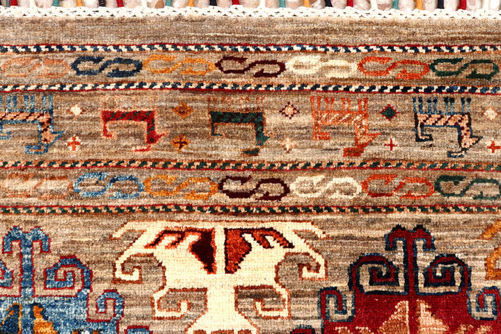 Multi Colored Kazak 2'  9" x 8'  4" - No. QA23764