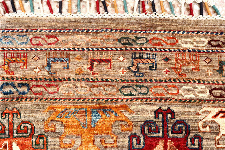 Multi Colored Kazak 2'  8" x 8'  4" - No. QA96452