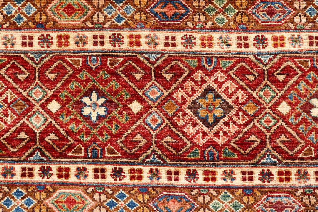 Multi Colored Kazak 2'  7" x 9'  10" - No. QA18117