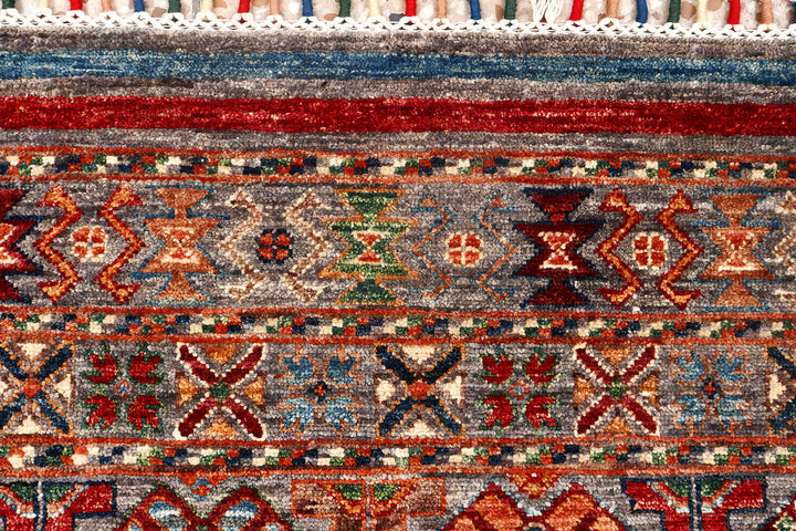 Multi Colored Kazak 2'  9" x 9'  9" - No. QA24271