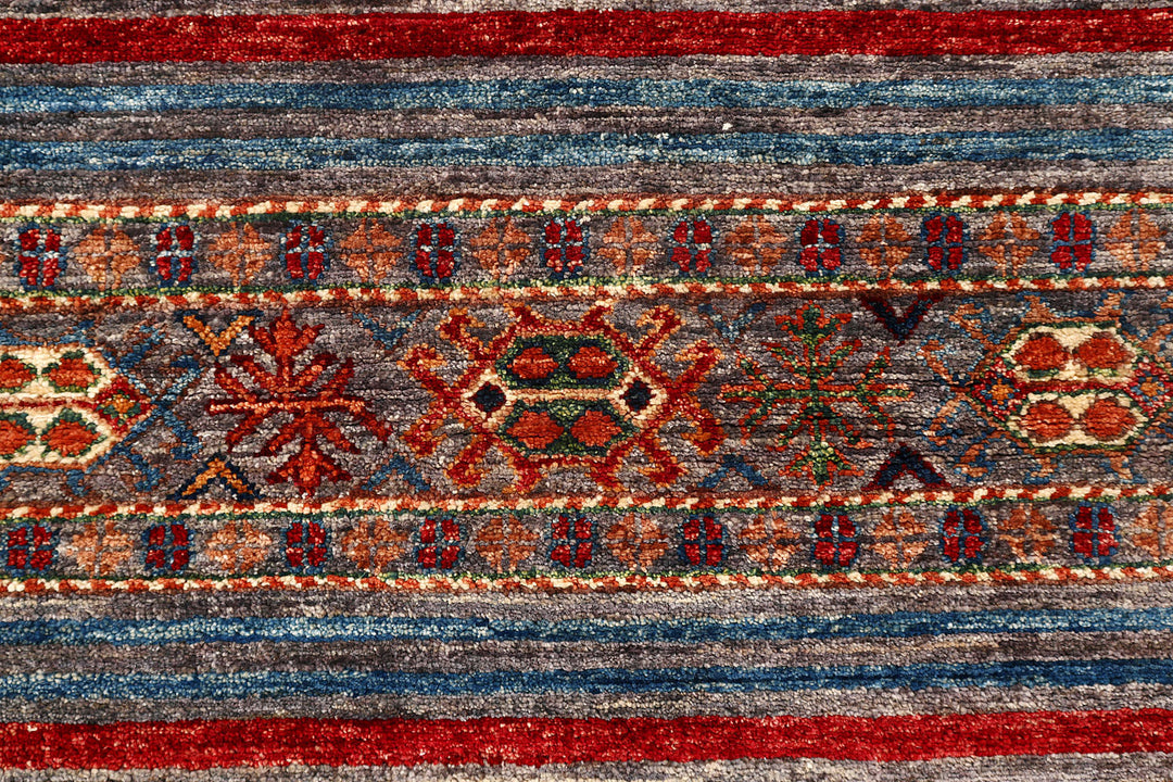Multi Colored Kazak 2'  6" x 9'  9" - No. QA17773