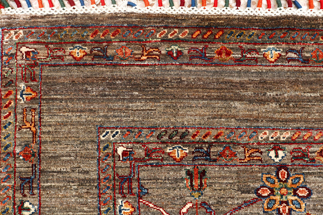 Multi Colored Kazak 5'  x" 6'  10" - No. QA64795