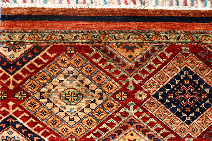 Multi Colored Kazak 4'  11" x 6'  4" - No. QA24719