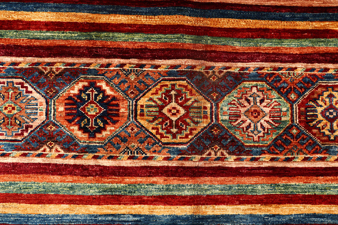 Multi Colored Kazak 4'  11" x 6'  4" - No. QA24719