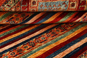 Multi Colored Kazak 4'  11" x 6'  4" - No. QA24719