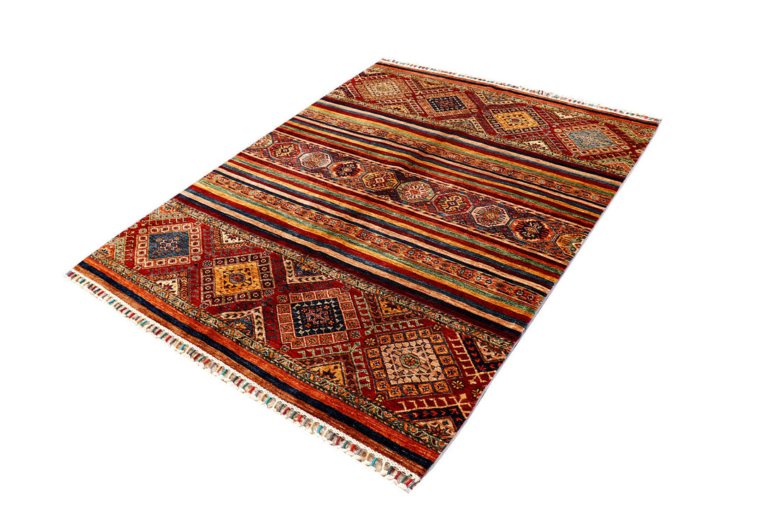 Multi Colored Kazak 4'  11" x 6'  4" - No. QA24719