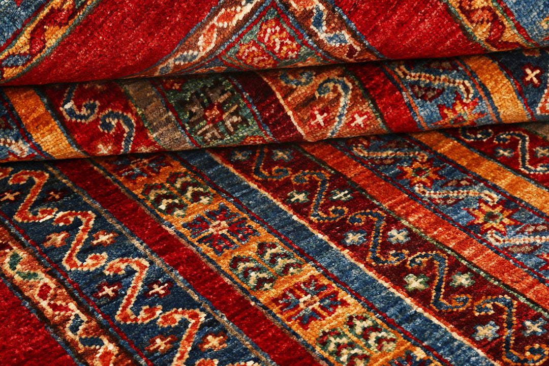 Multi Colored Kazak 4'  1" x 5'  9" - No. QA93620