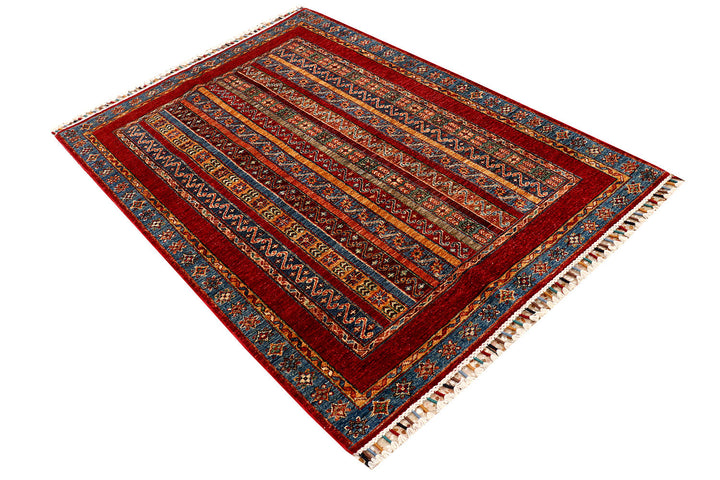 Multi Colored Kazak 4'  1" x 5'  9" - No. QA93620