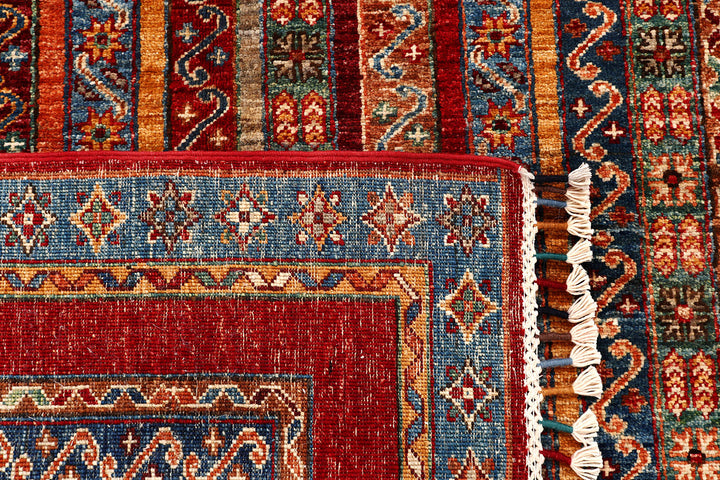 Multi Colored Kazak 4'  1" x 5'  9" - No. QA93620