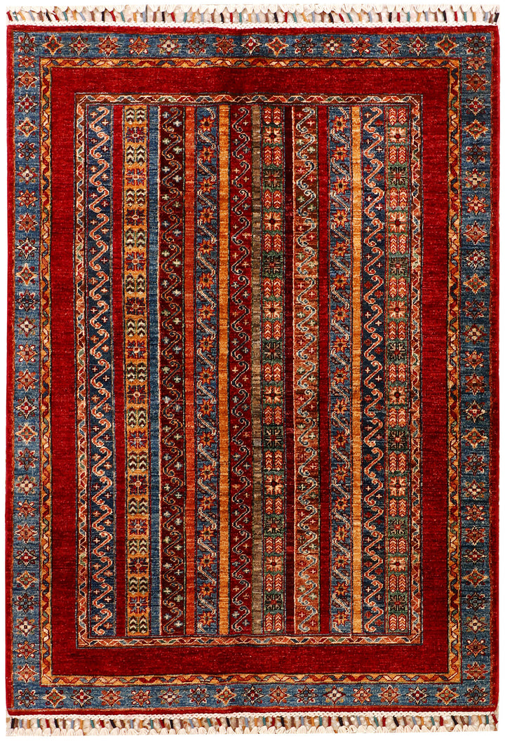 Multi Colored Kazak 4'  1" x 5'  9" - No. QA93620