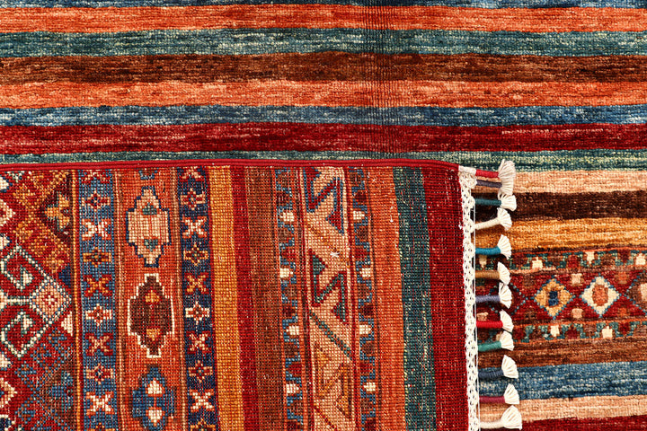 Multi Colored Kazak 5'  7" x 8'  2" - No. QA81648