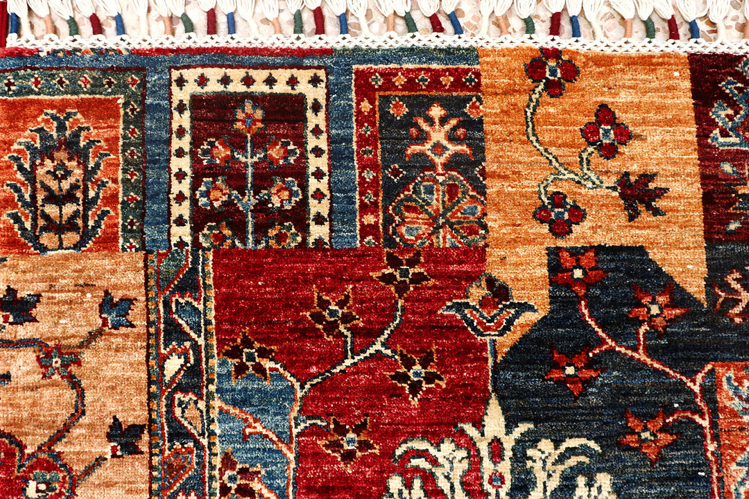 Multi Colored Kazak 5'  7" x 8'  4" - No. QA75338