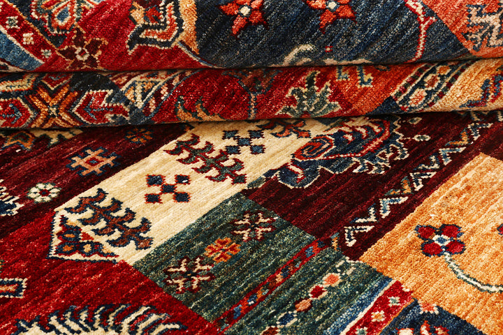 Multi Colored Kazak 5'  7" x 8'  4" - No. QA75338