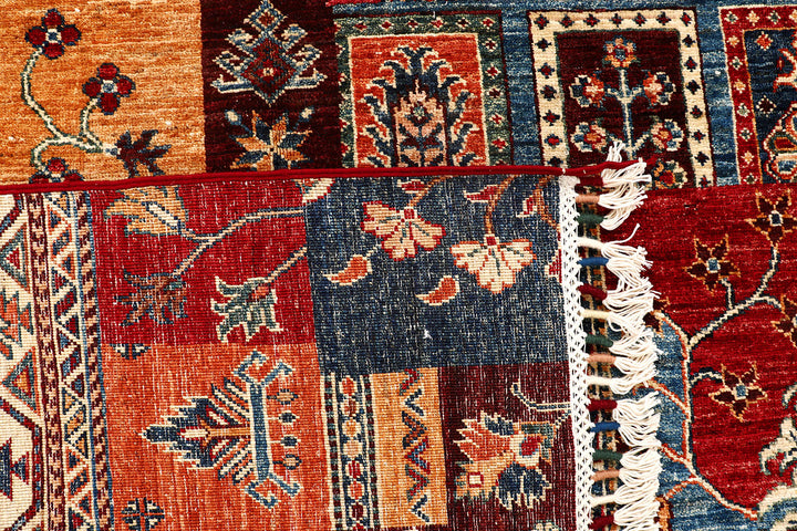 Multi Colored Kazak 5'  7" x 8'  4" - No. QA75338