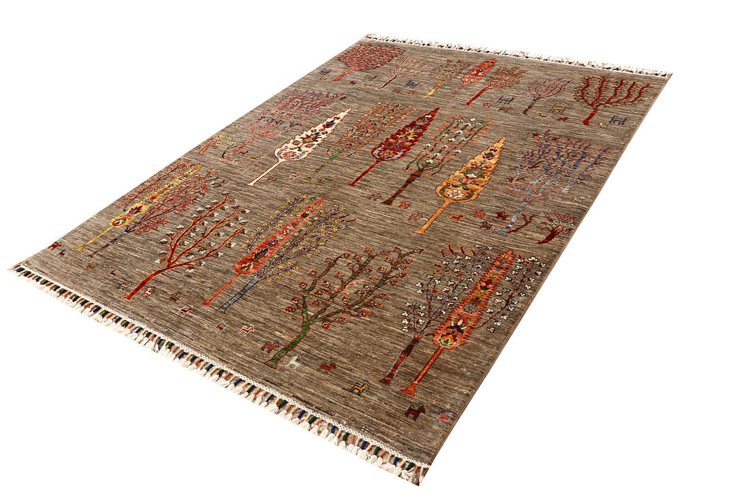 Tan Kazak 5'  9" x 7'  7" - No. QA61698