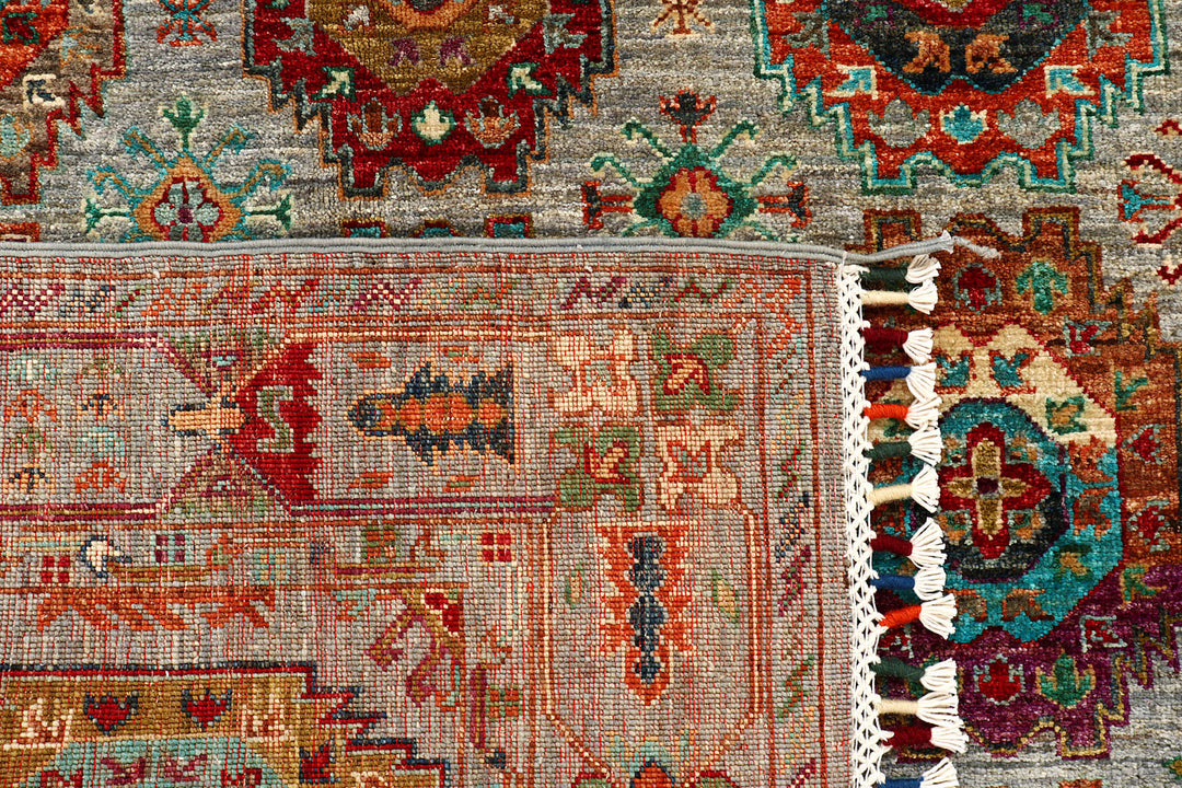 Dark Grey Kazak 4' 1 x 6' 4 - No. 73516