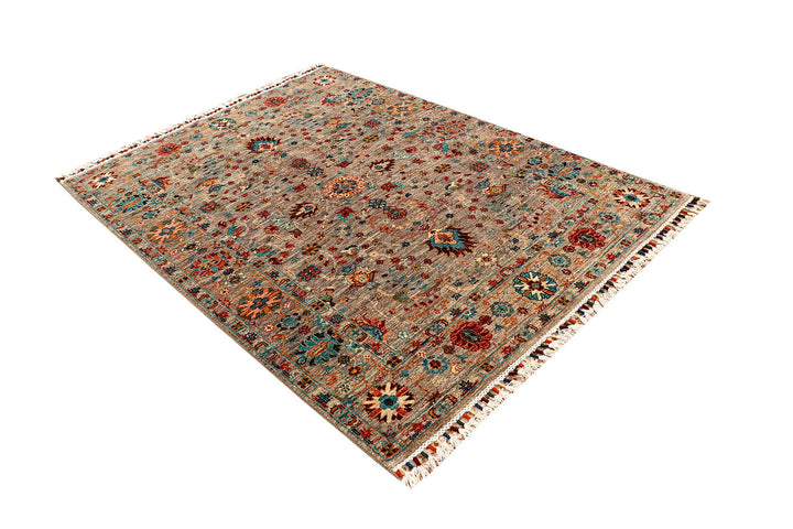 Tan Kazak 5'  x" 6'  9" - No. QA27970