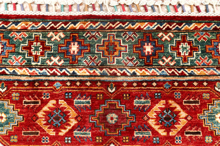 Multi Colored Kazak 3'  11" x 5'  6" - No. QA20297