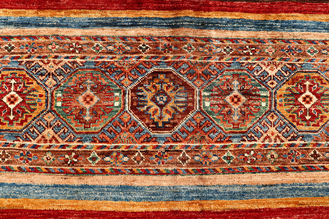 Multi Colored Kazak 7'  x" 9'  11" - No. QA97985
