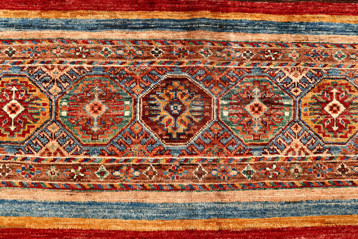 Multi Colored Kazak 7'  x" 9'  11" - No. QA97985