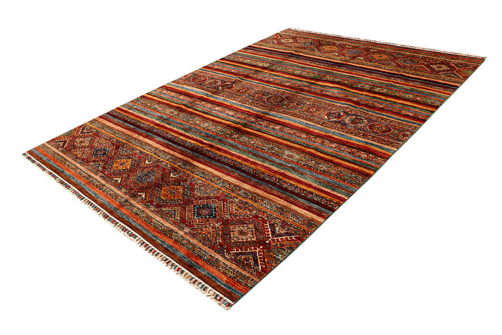 Multi Colored Kazak 7'  x" 9'  11" - No. QA97985