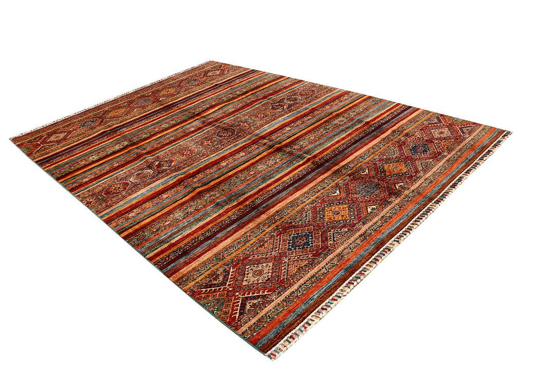 Multi Colored Kazak 7'  x" 9'  11" - No. QA97985