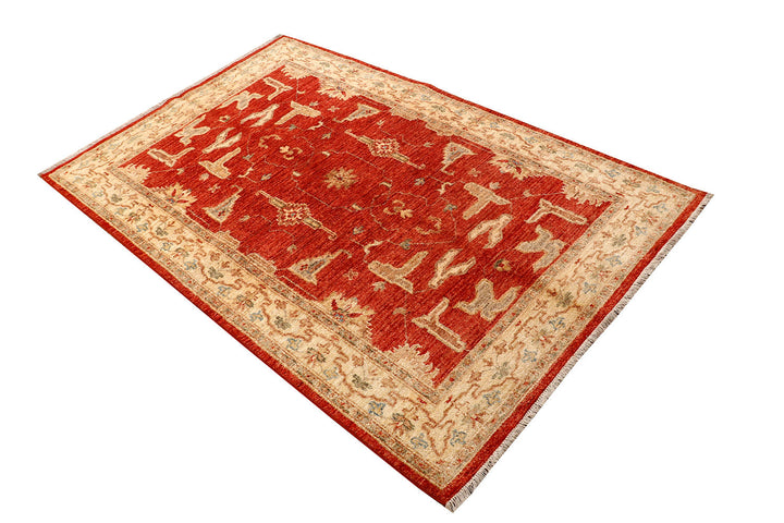 Orange Red Ziegler 4'  x" 6'  2" - No. QA12775