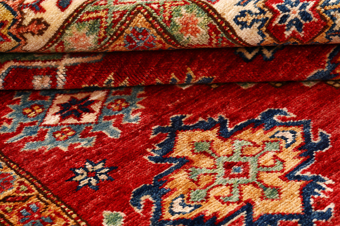 Firebrick Kazak 4'  11" x 6'  8" - No. QA18630