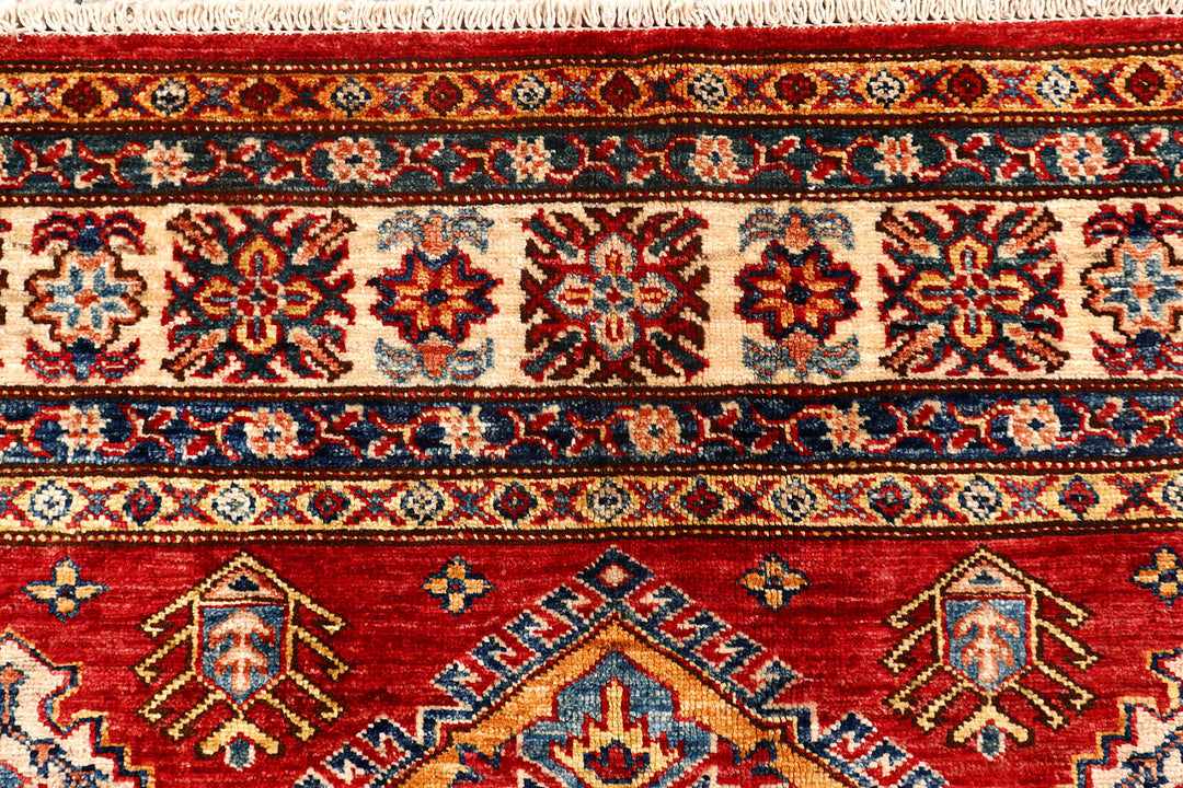 Firebrick Kazak 4'  9" x 6'  10" - No. QA31863