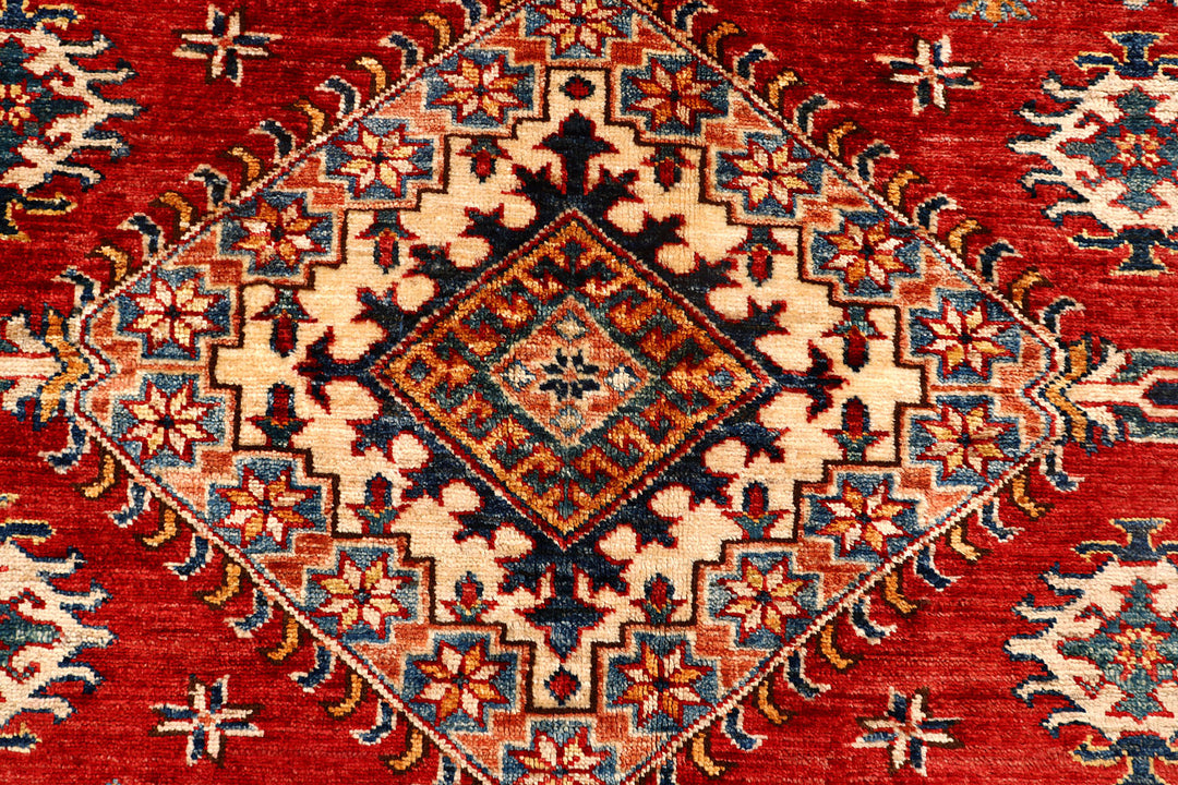 Firebrick Kazak 4'  9" x 6'  10" - No. QA31863