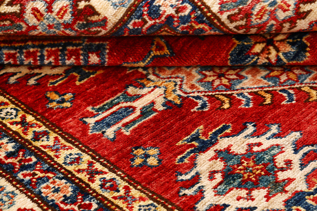 Firebrick Kazak 4'  9" x 6'  10" - No. QA31863