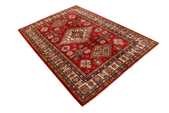 Firebrick Kazak 4'  9" x 6'  10" - No. QA31863