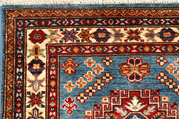 Steel Blue Kazak 2'  8" x 9'  10" - No. QA98155