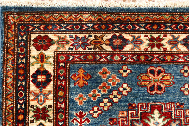 Steel Blue Kazak 2'  8" x 9'  10" - No. QA60558