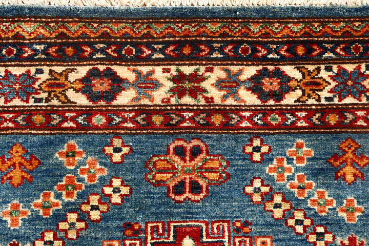 Steel Blue Kazak 2'  8" x 9'  10" - No. QA60558